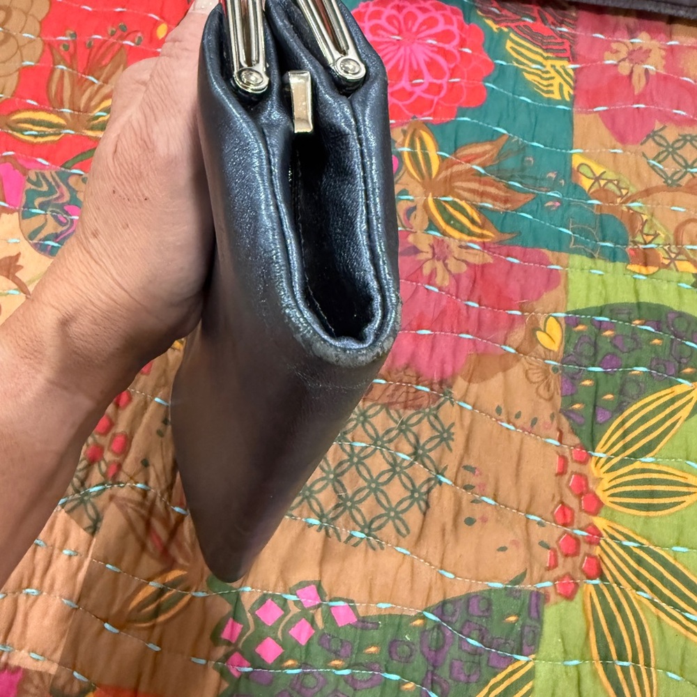 Hobo Blue Leather Frame Clutch - Picture 9 of 9
